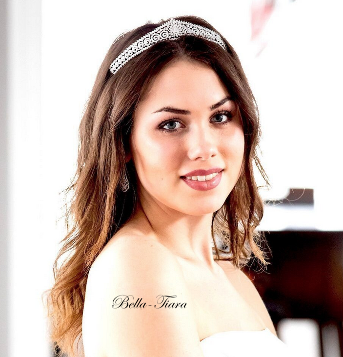 Sara - Elegant Swarovski Crystal Tiara