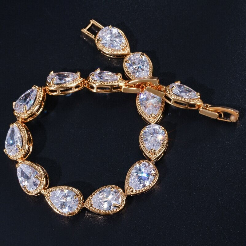 Robin - Rose gold Swarovski crystal bracelet