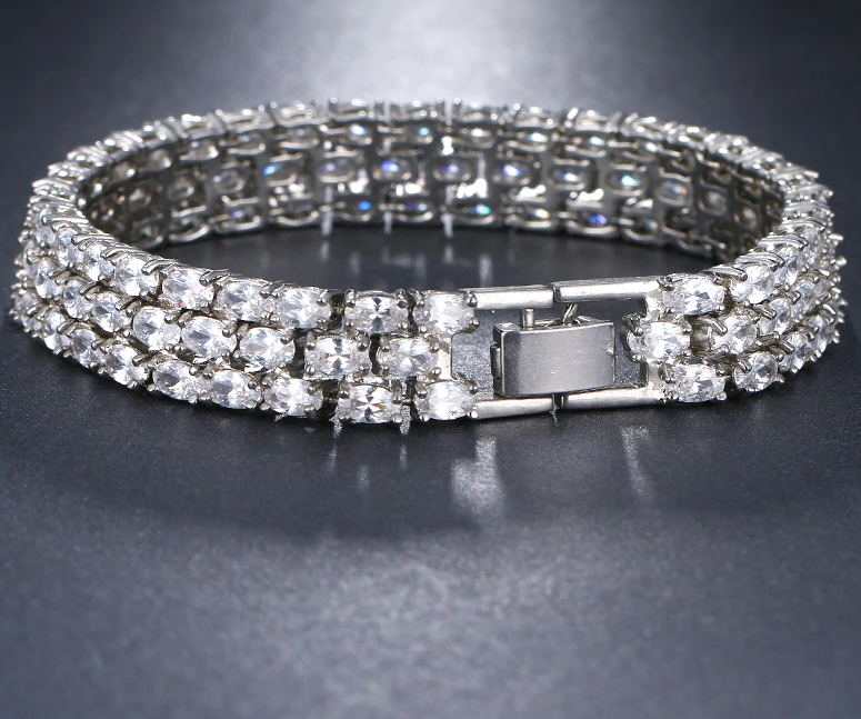 Angela, Exquisite crystal CZ wedding bracelet