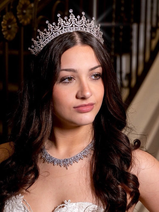 Joella, Swarovski crystal wedding Tiara