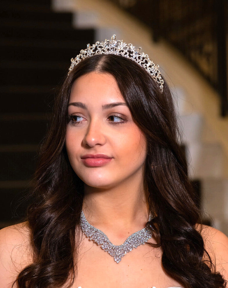 Erica - Princess silver crystal Tiara