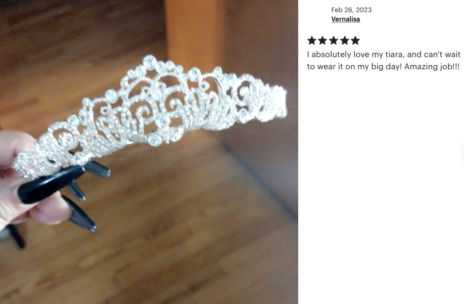 Vita - Timeless Swarovski crystal Tiara