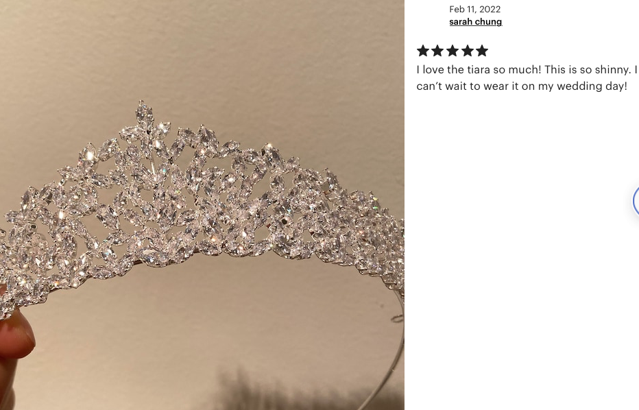 Allison -- Swarovski Crystal Tiara
