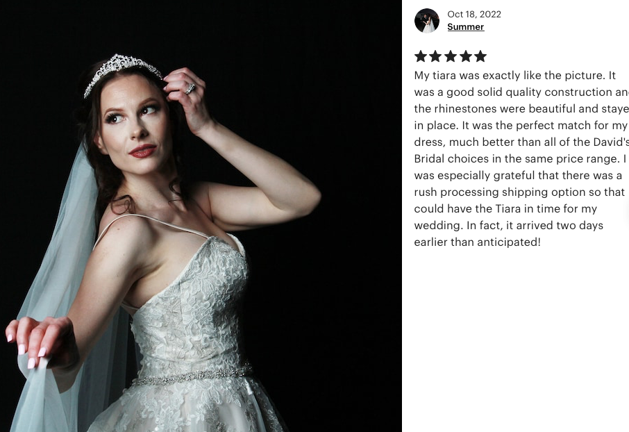 Vita - Timeless Swarovski crystal Tiara