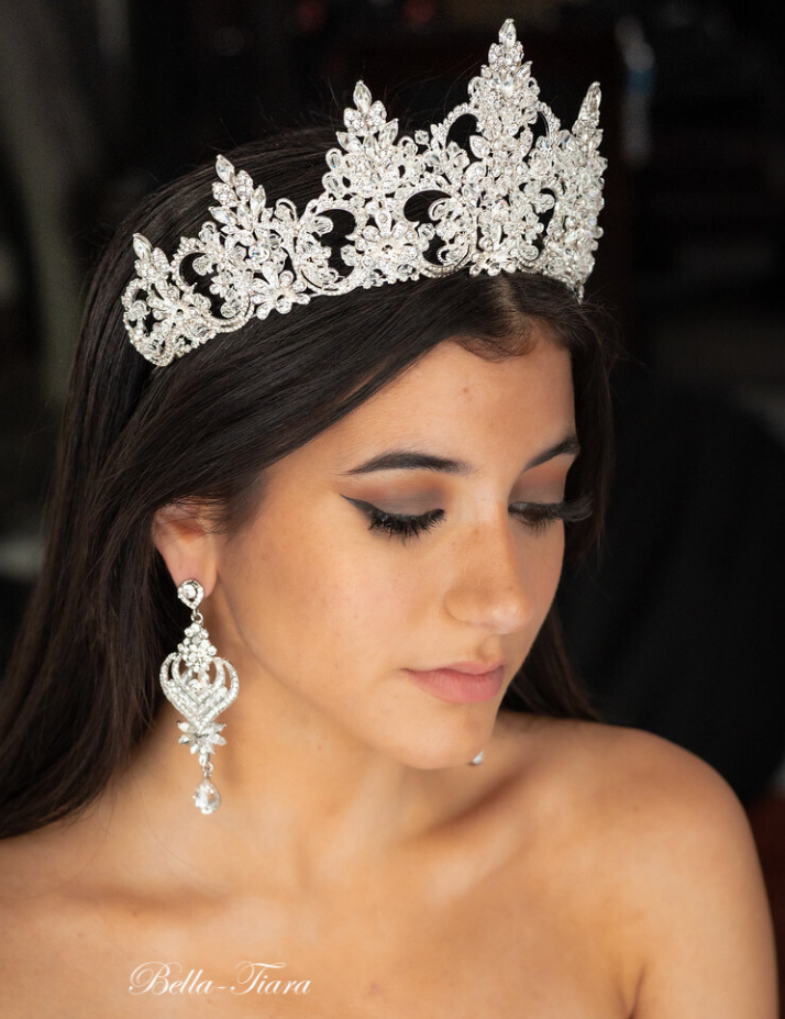 Reghan - Crystal royal bridal earrings