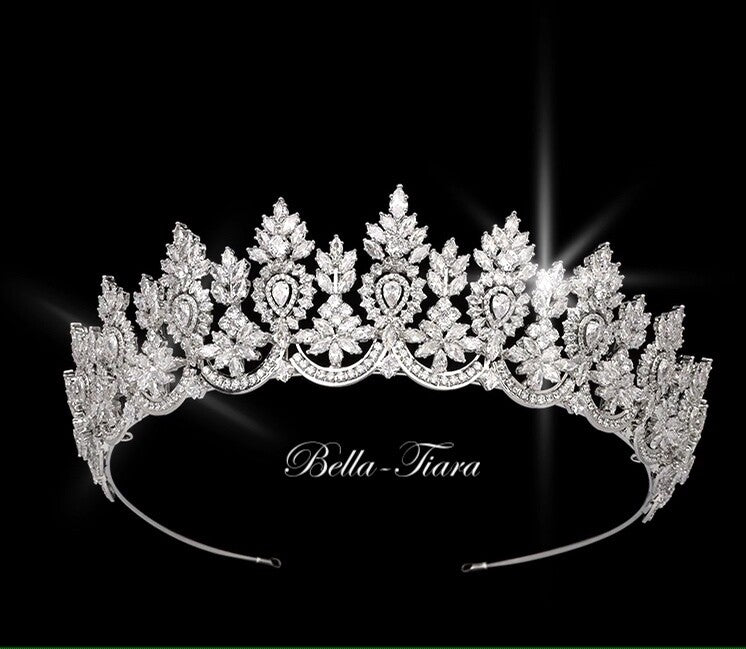 Princess Delphine, Elegant crystal Bridal Tiara