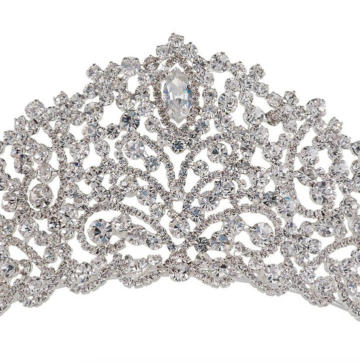 Angelia - Royal Silver Crystal Tiara