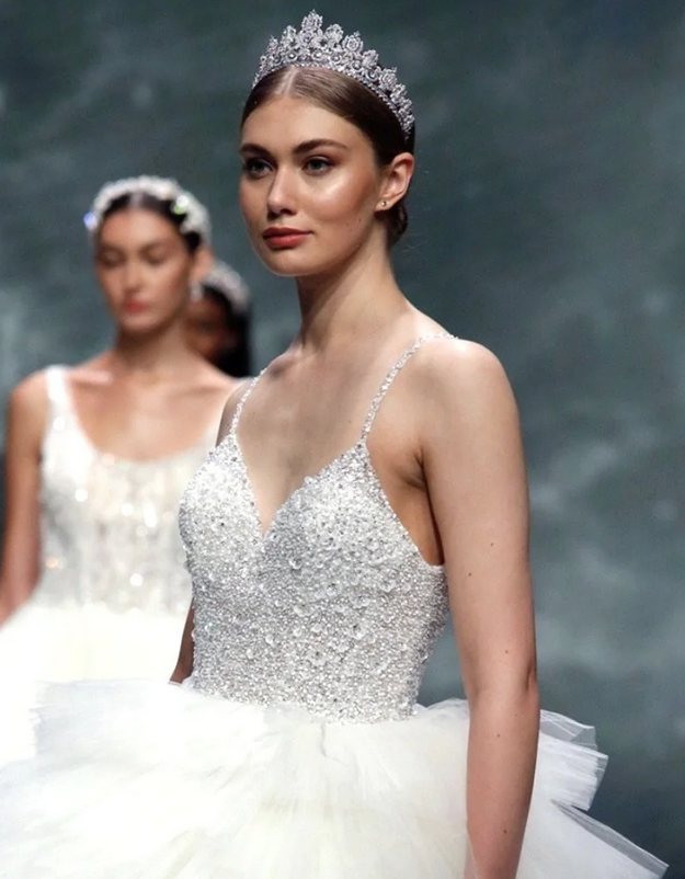 Elizabeth Grace - Regal Swarovski Crystal Wedding Tiara