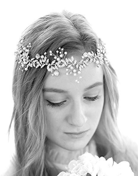 Vianna - Beautiful Pearl and Crystal headband