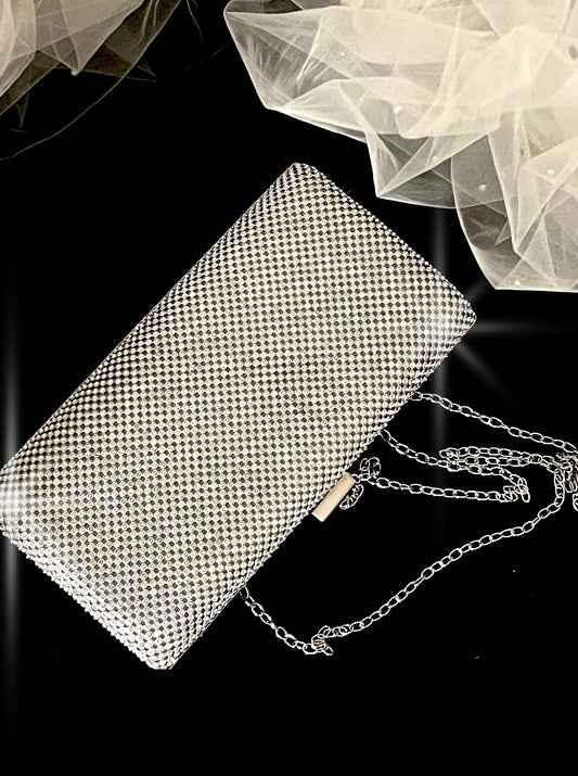 Domonique -  Full Rhinestone crystal clutch purse