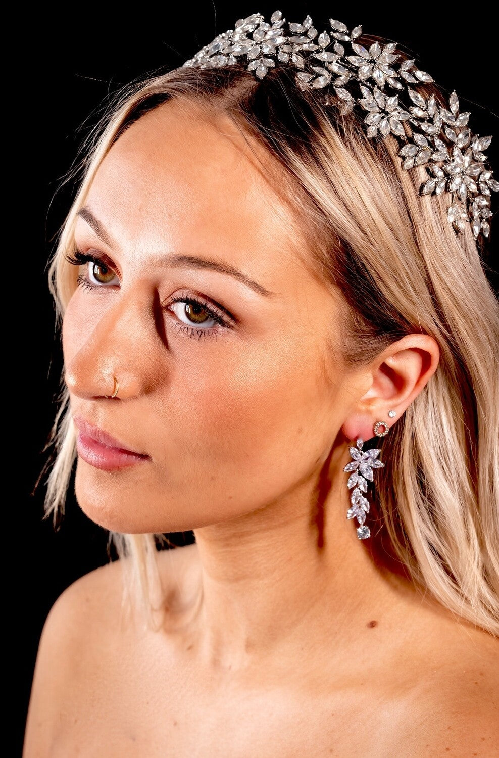 Nicolette - crystal drop earrings