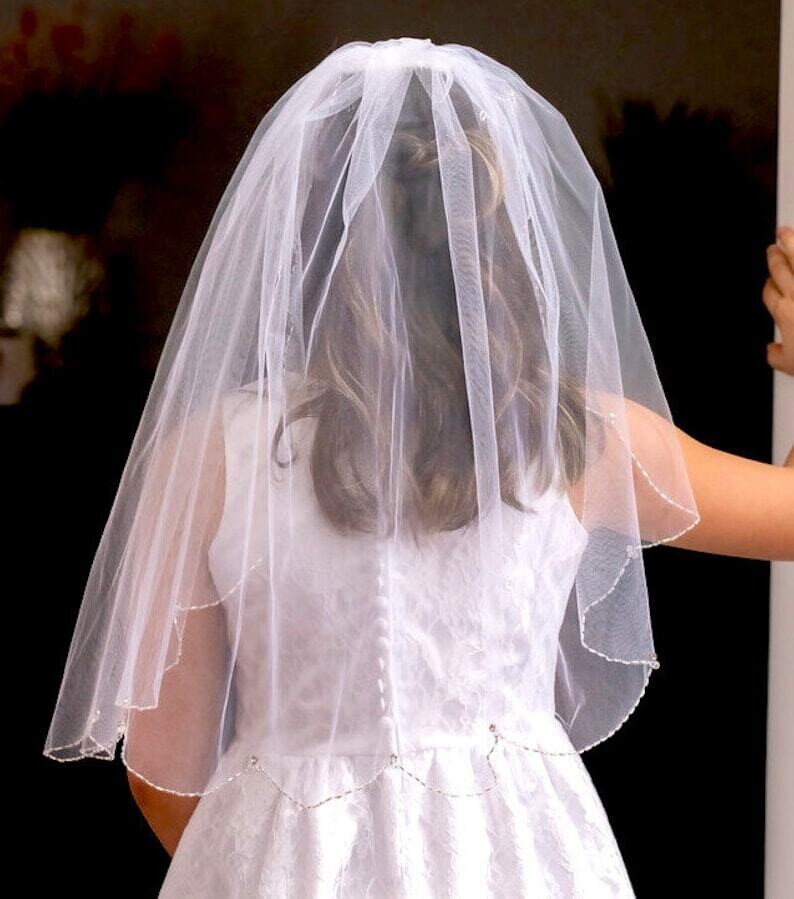Eva- Beautiful Swarovski crystal communion headpiece