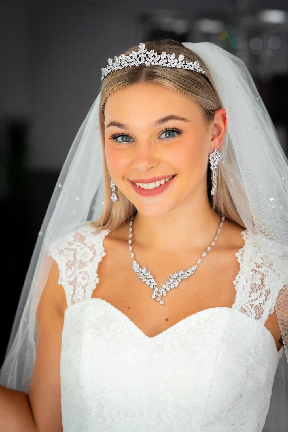 ESTELLE - Dazzling Silver Crystal Tiara