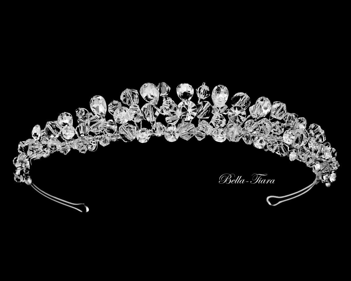 Siabella - Beautiful swarovski crystal communion headpiece tiara