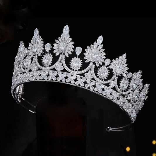 Kenita -  Exquisite Crystal wedding crown tiara