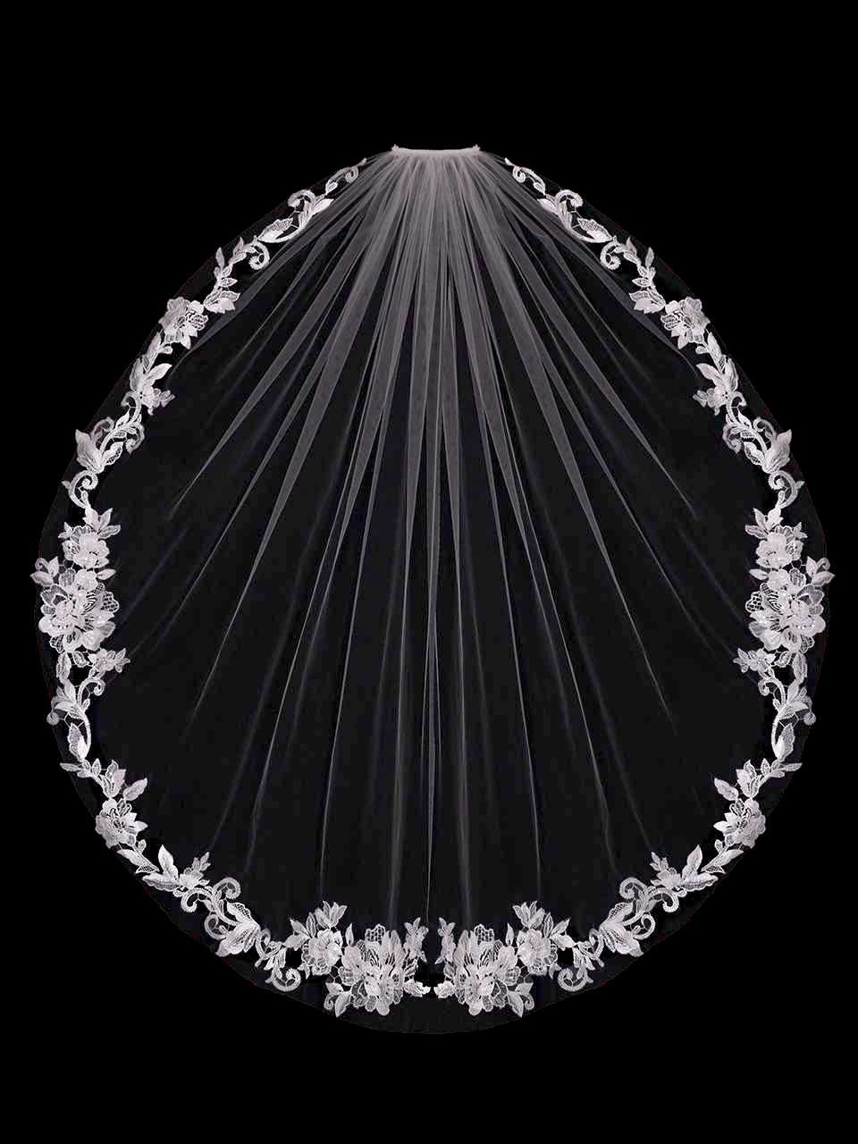 Dahlia – Italian collection flower lace veil