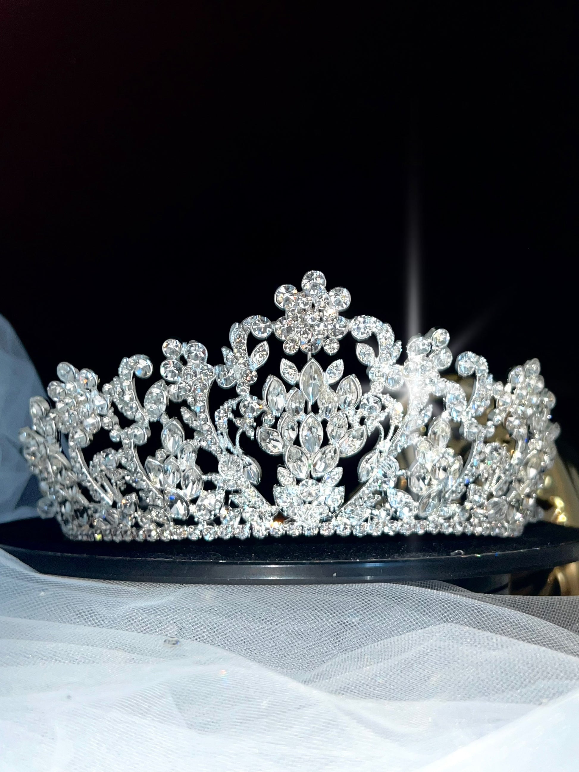 crystal  tiara