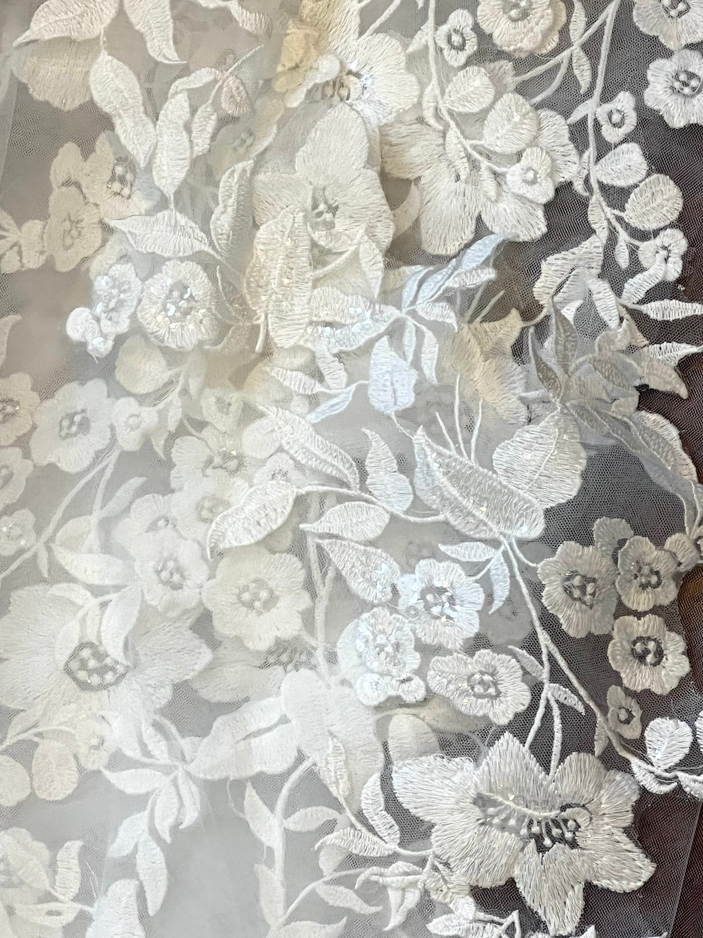 Fatima - Italian collection cathedral lace wedding veil