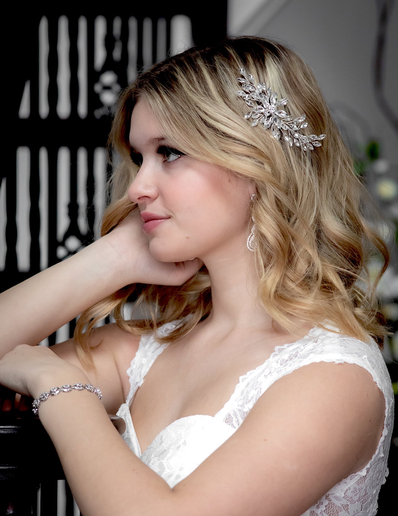 Sophie - Swarovski Crystal wedding comb