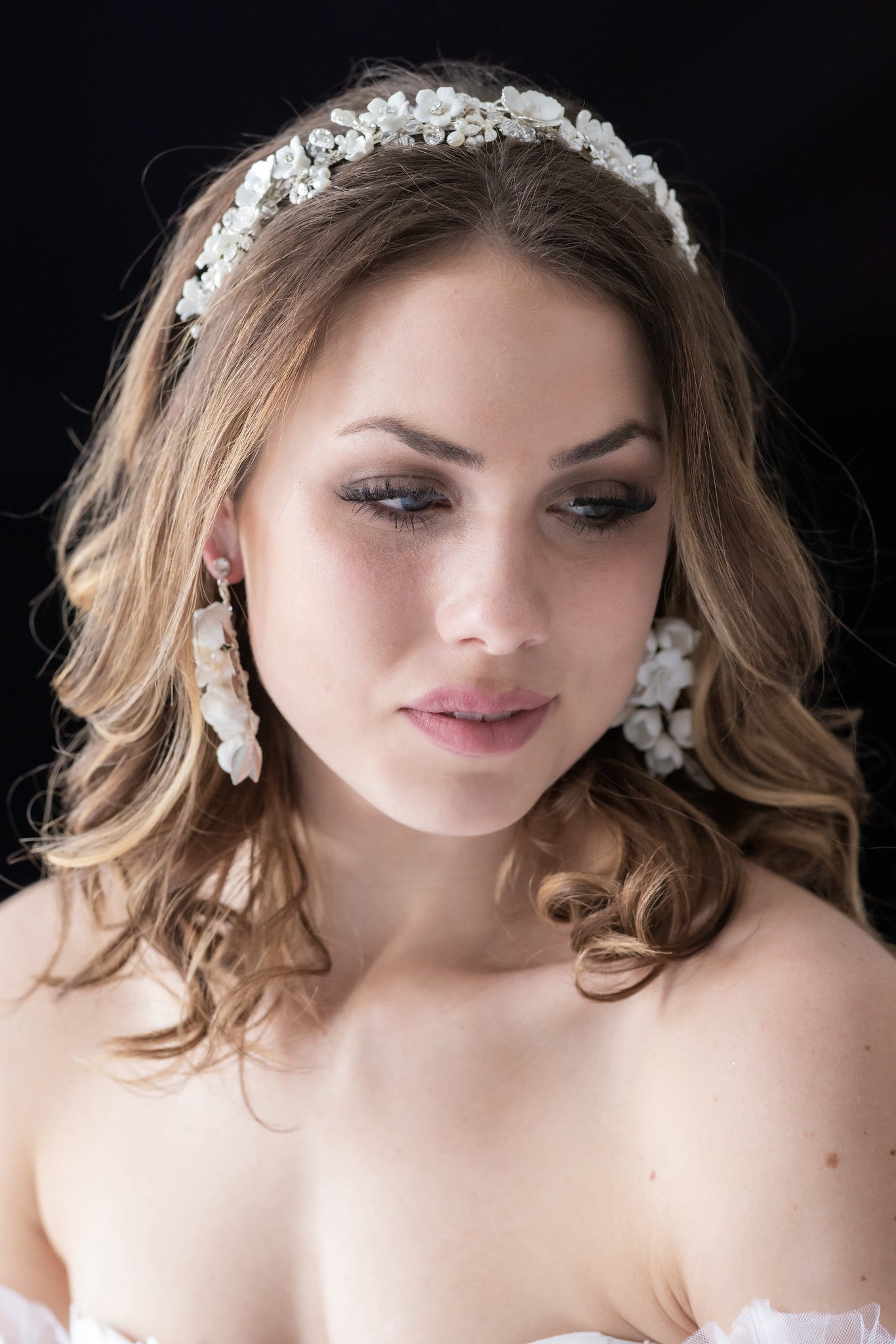 Valera - Flower Crystal and Pearl Bridal headband