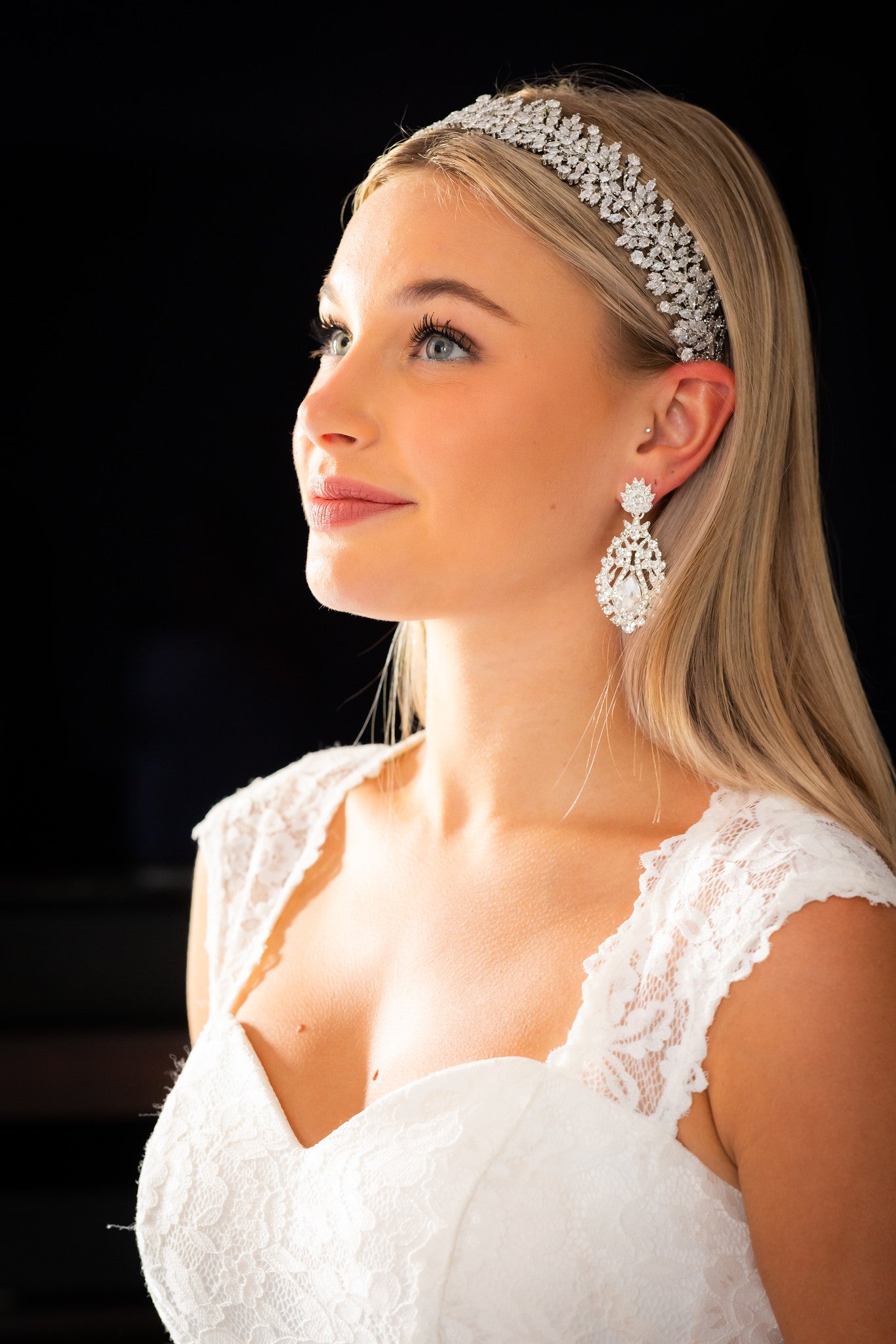 Stefania, Vintage inspired bridal wedding earrings