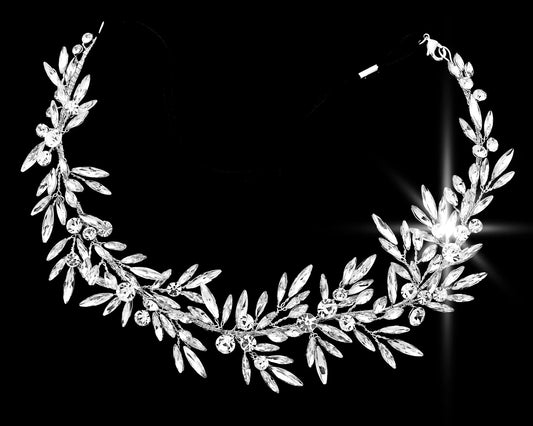Clasida - Spectacular Swarovski crystal wedding headpiece