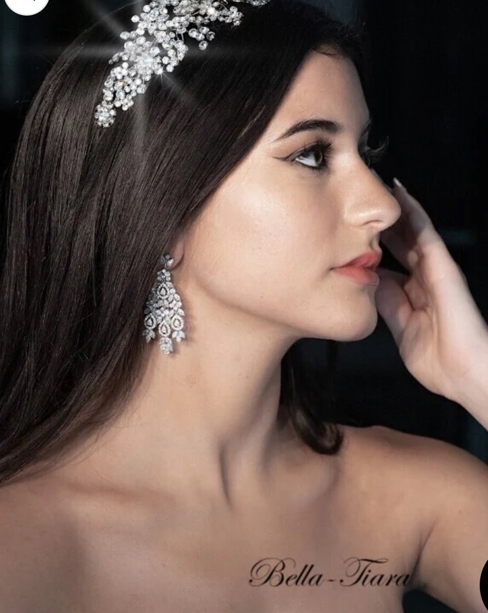 Claudia - Swarovski crystal chandelier earrings