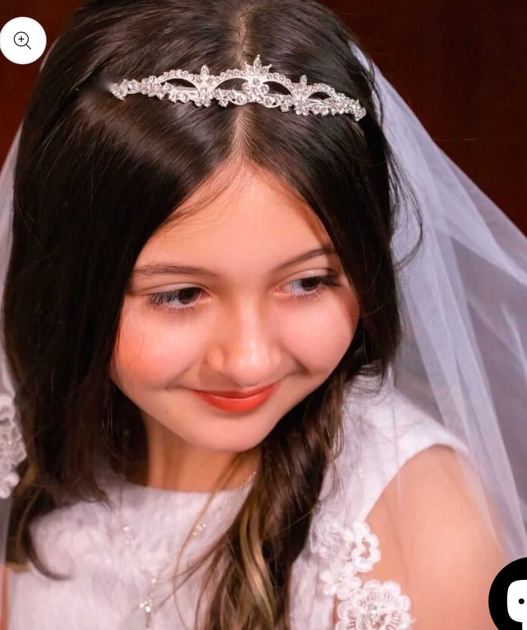 Fioredolce - Beautiful rhinestone flower girl tiara