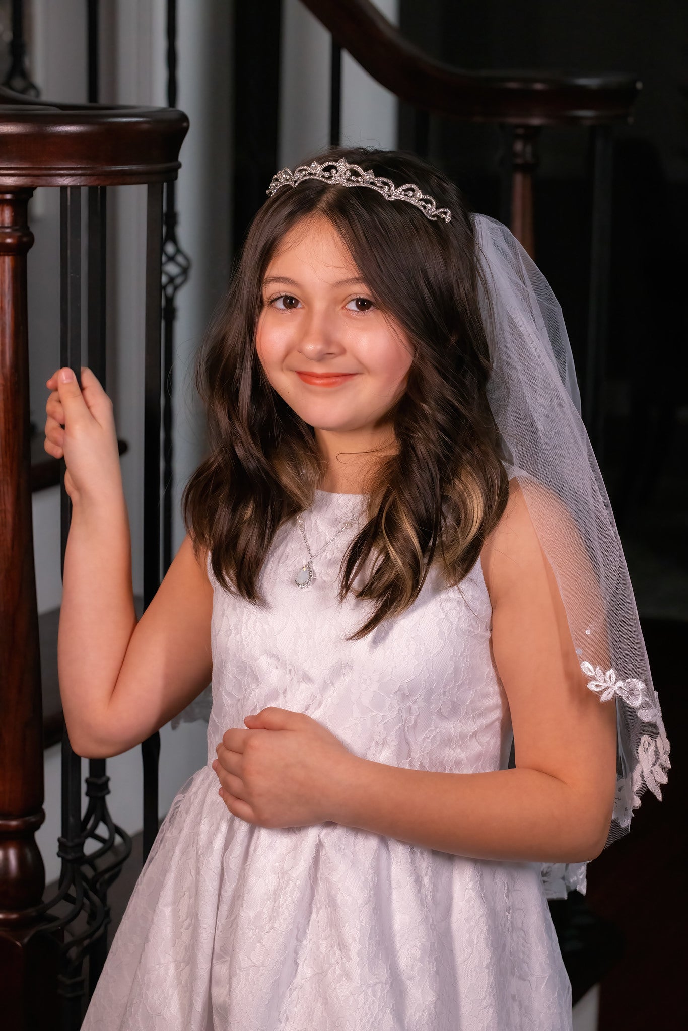 Cassie - Beautiful rhinestone communion tiara