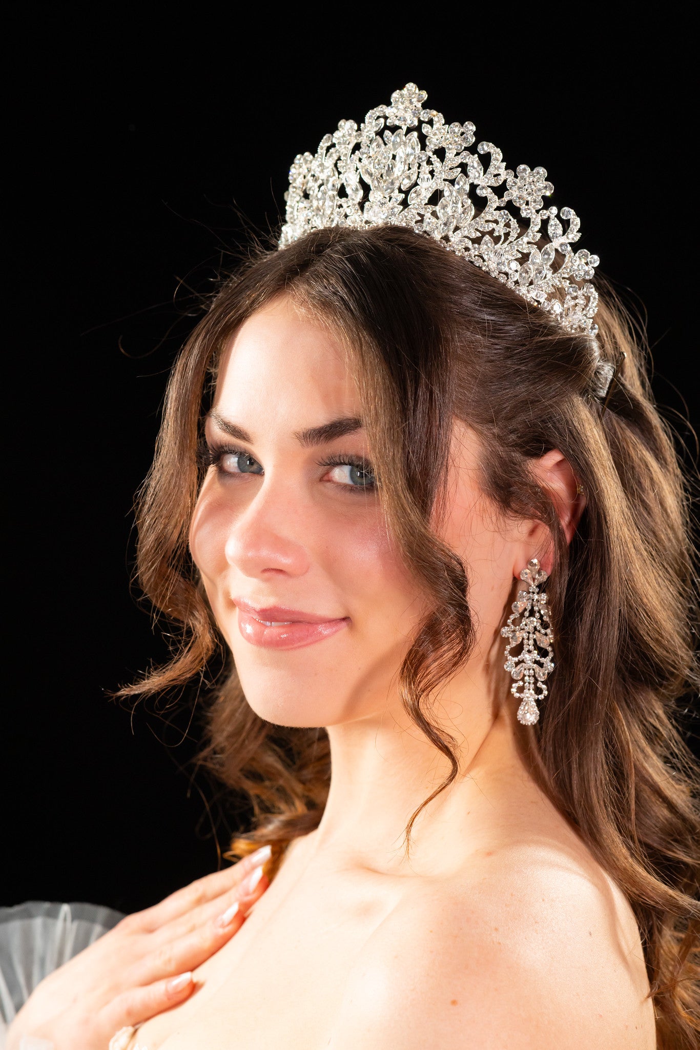 royal crystal wedding tiara