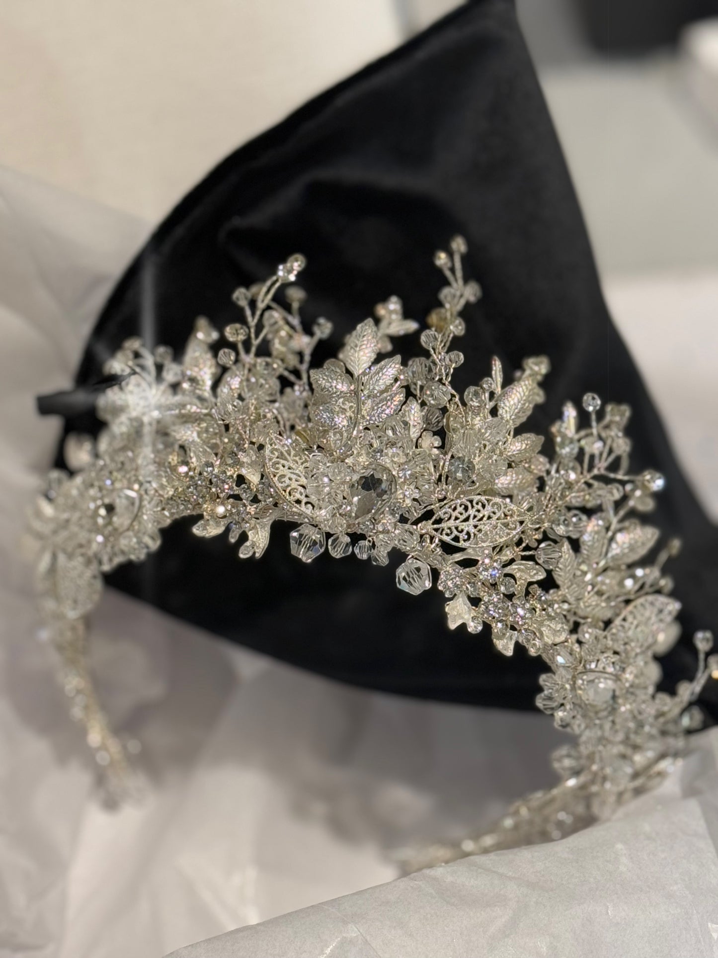 Giuseppa, Swarovski Crystal Wedding Crown Tiara