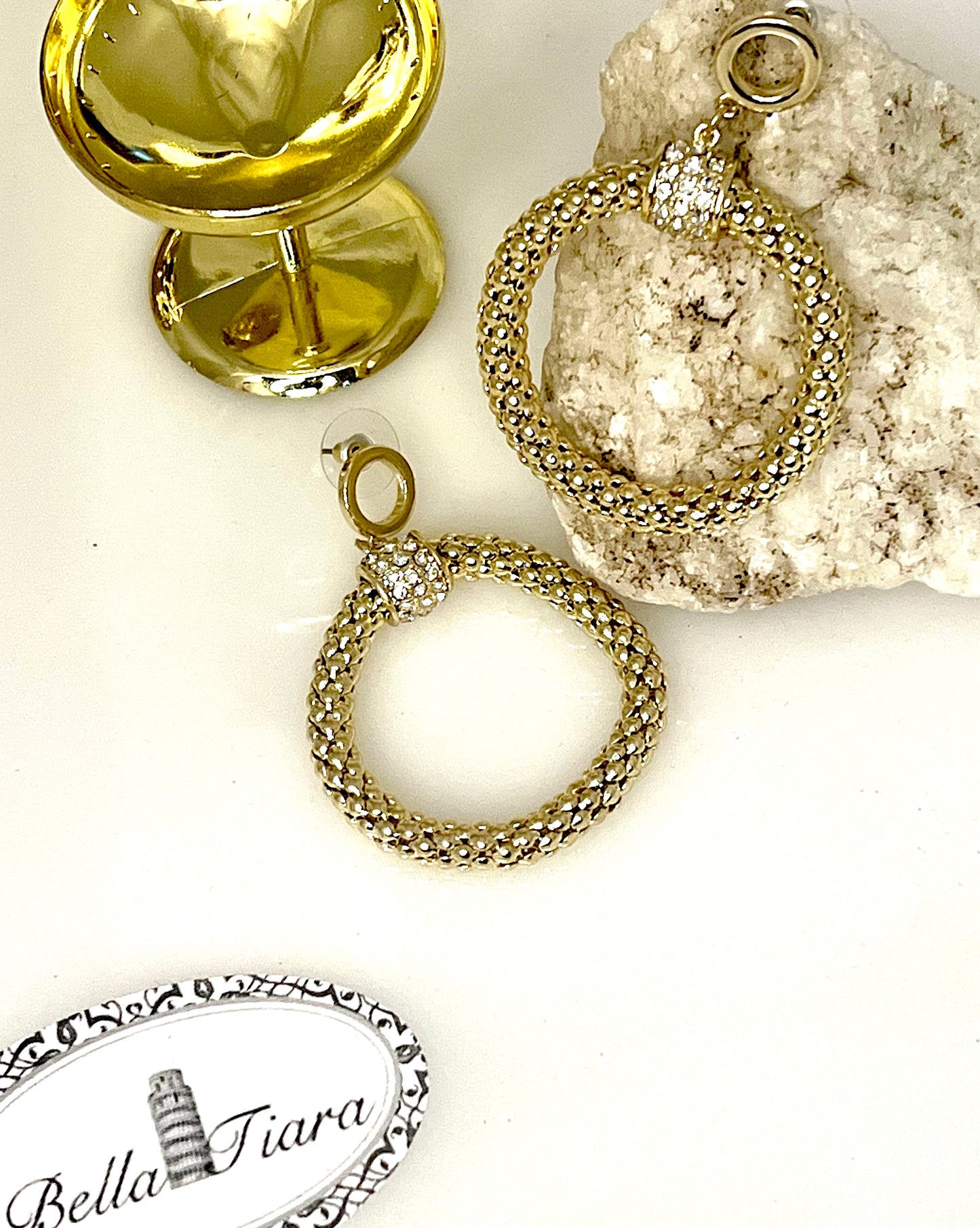 gold hoop earrings