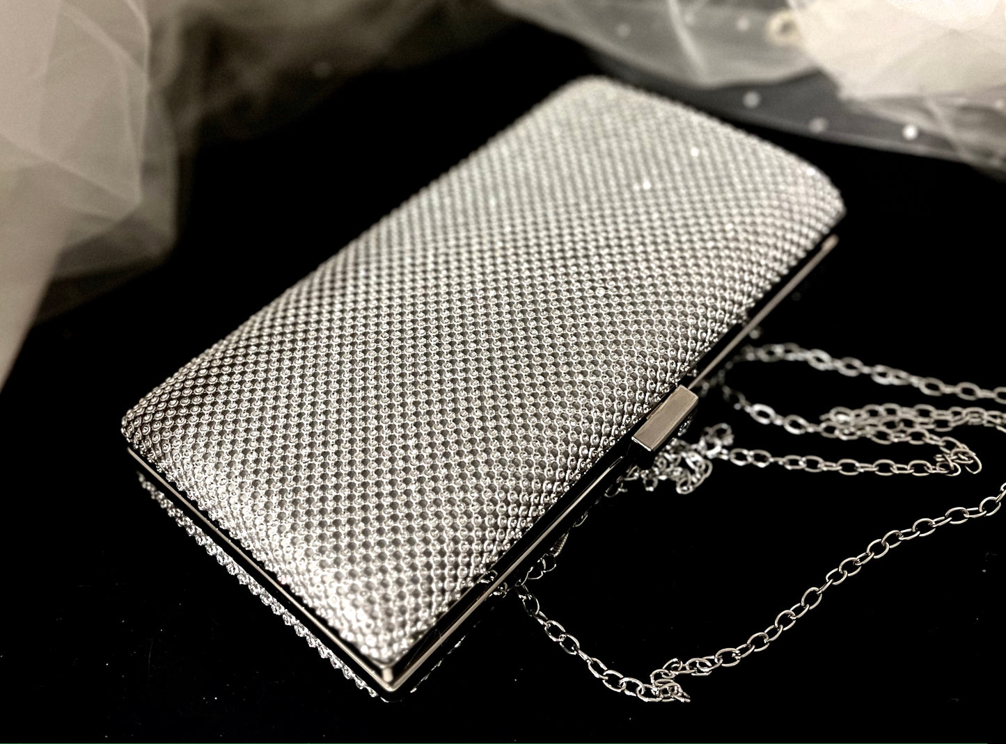 Domonique - Full Rhinestone crystal clutch purse