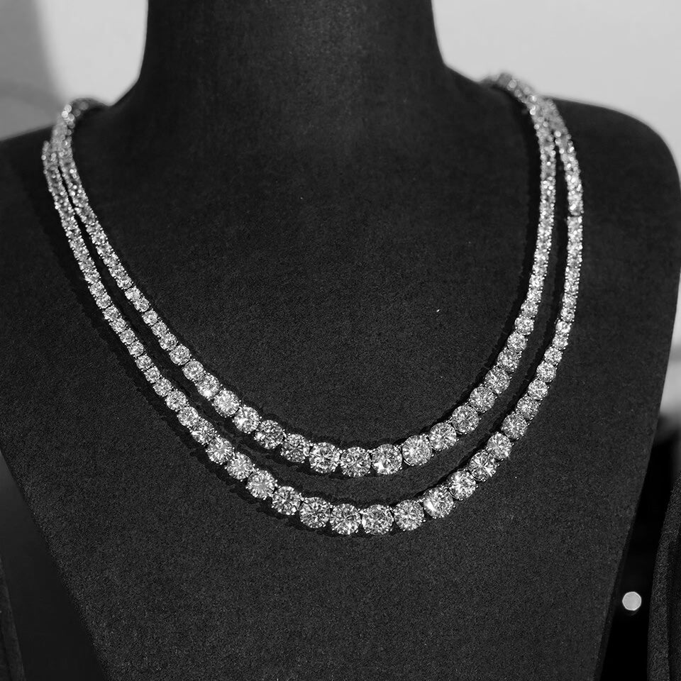 Angels - Stunning 3pc simulated diamond tennis necklace set