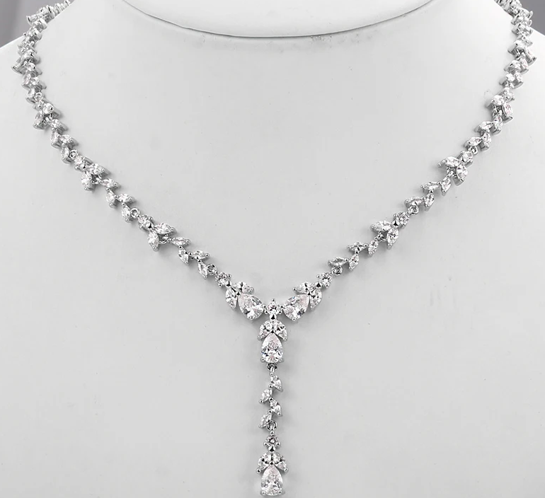 Rosamaria - Elegant vine bridesmaids prom necklace set