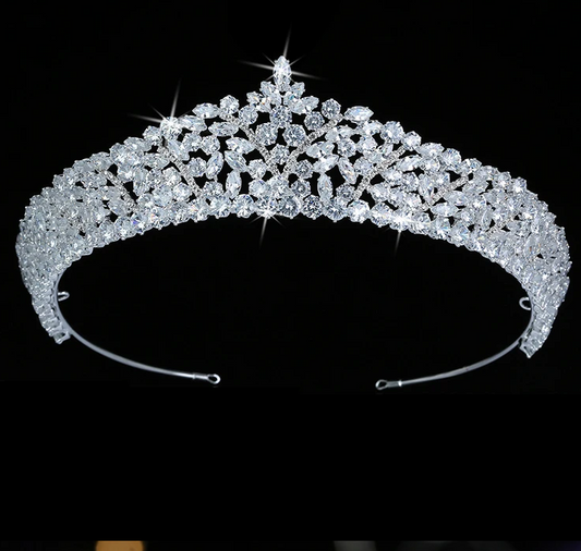 Hailey -  Radiant Swarovski crystal tiara