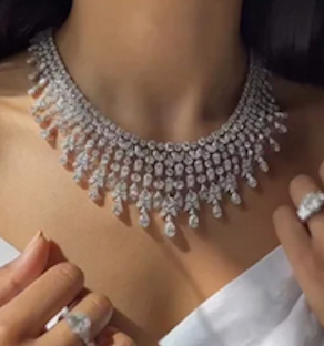 Venezia - Stunning Swarovski crystal statement necklace set