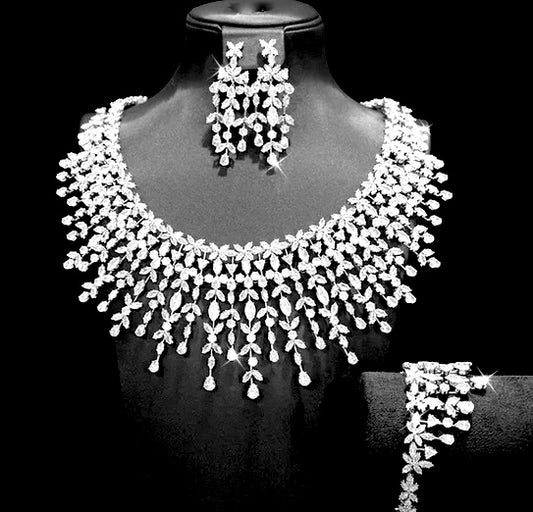 statement bridal necklace set