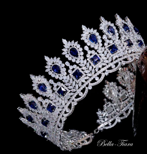 Athena - Swarovski Crystal Gold Crown