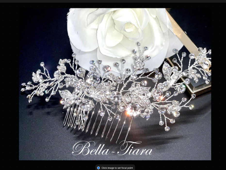 Michela - Exquisite Swarovski Crystal Wedding Bridal Comb