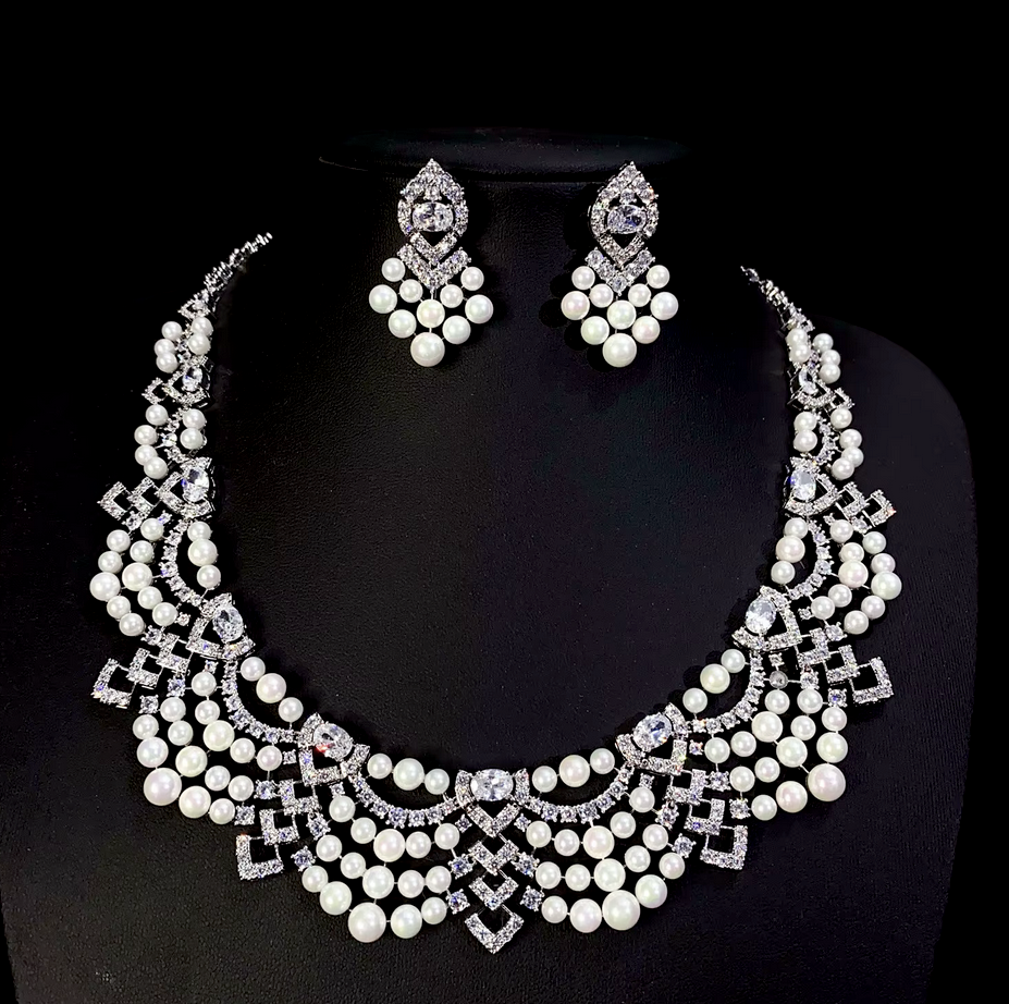 pearl necklace set