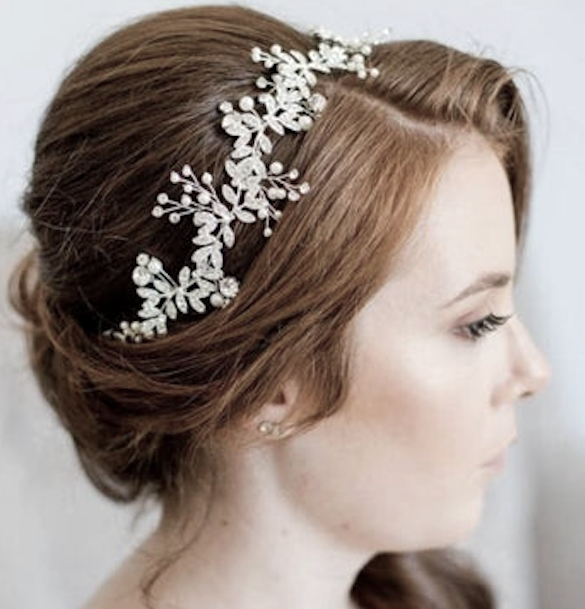 Gianna - Exquisite Pearl and Crystal wedding hairpiece