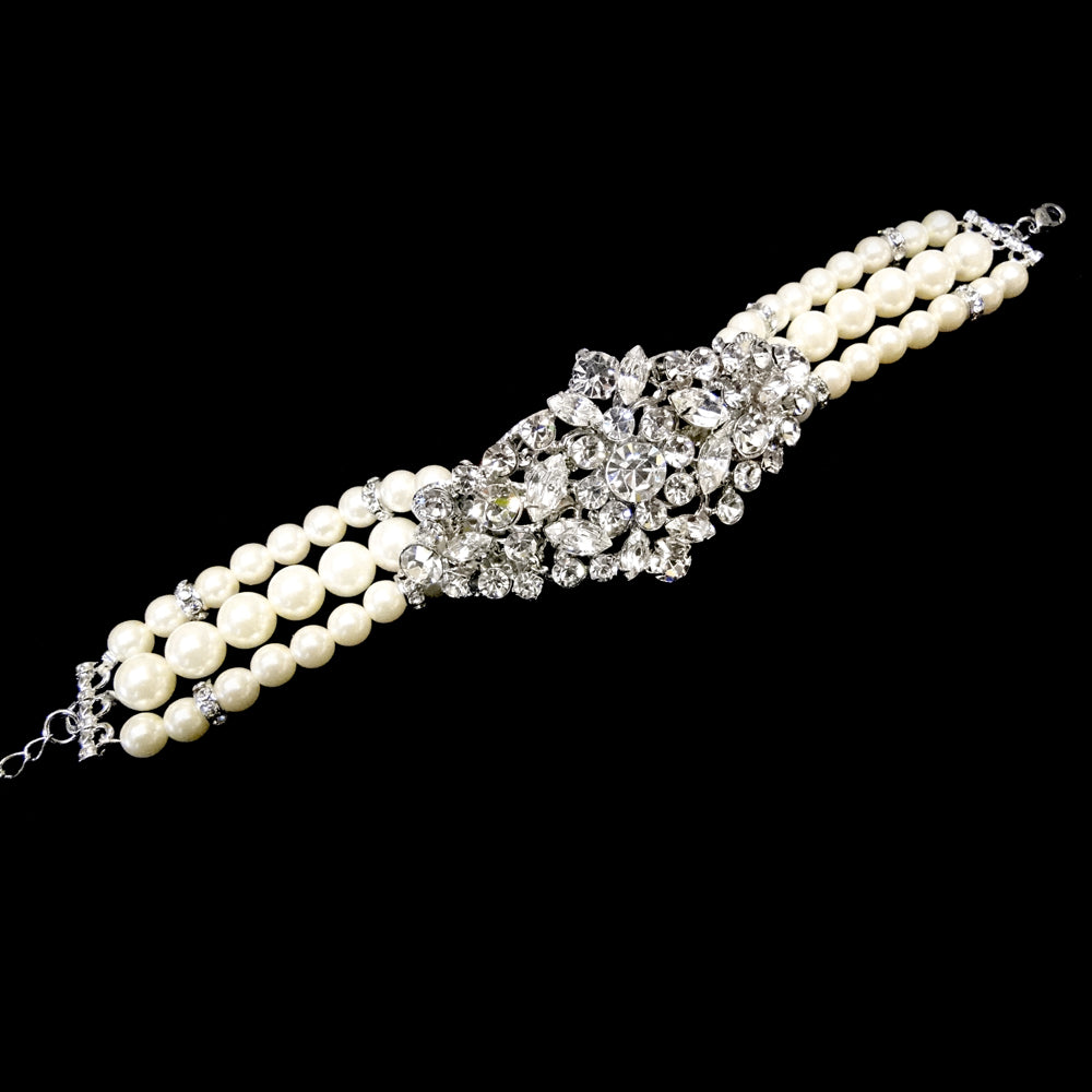Zahra - Exquisite Wedding pearl bracelet