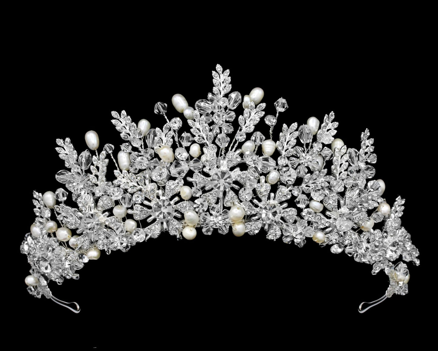 Pearl Crystal wedding tiara