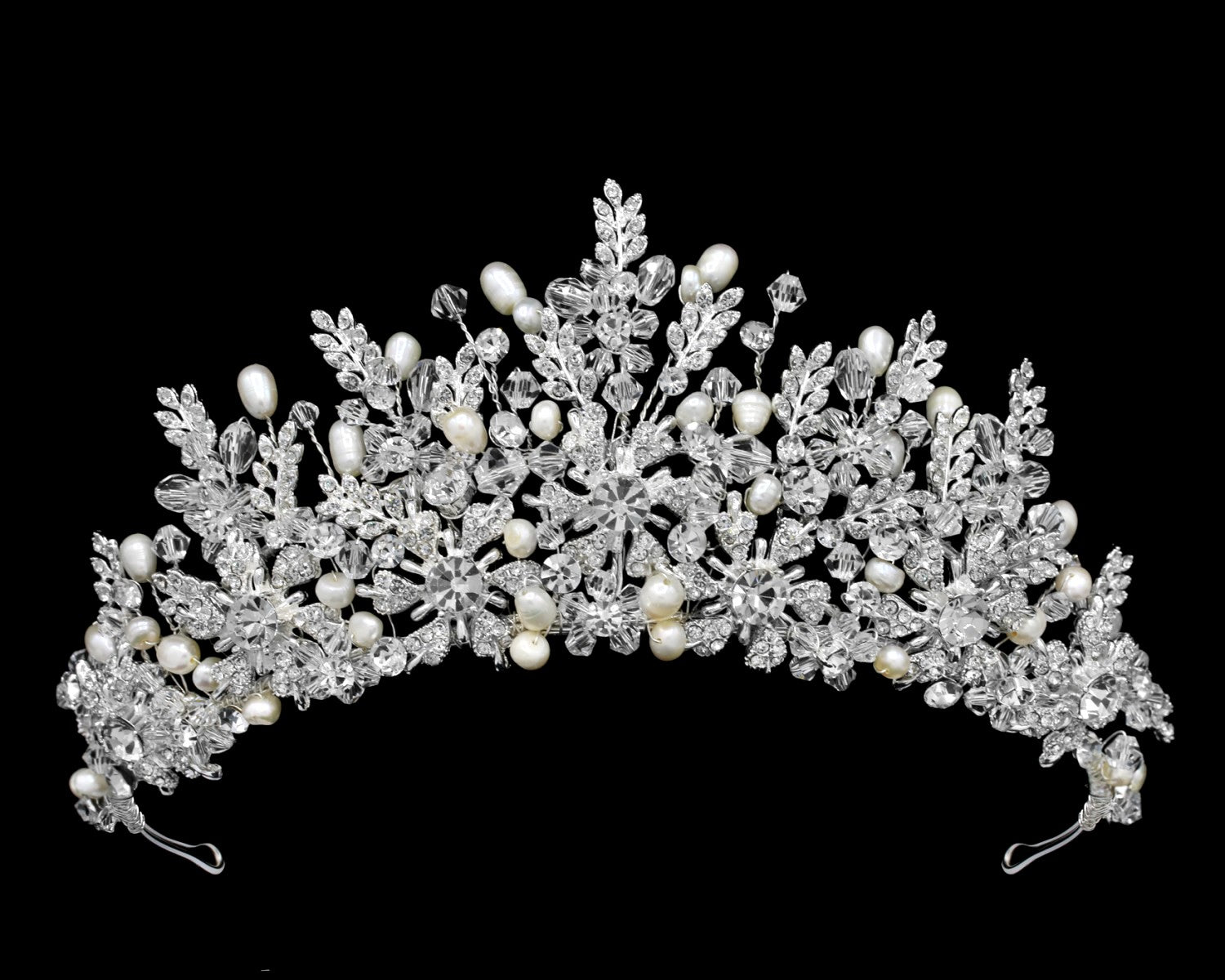 Pearl Crystal wedding tiara
