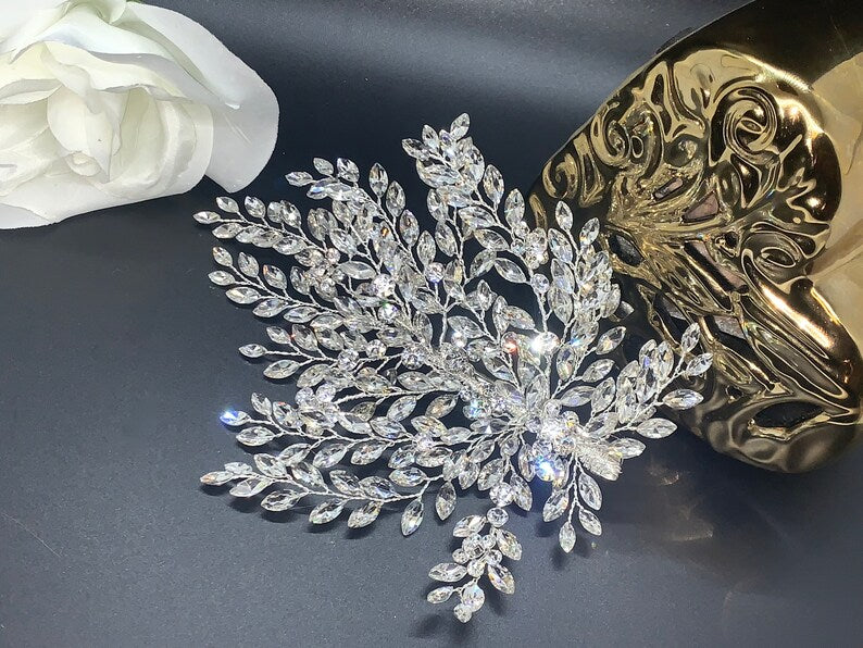 Angoletta - Glamorous Swarovski Crystal Bridal Hair Comb