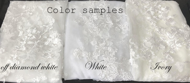 Fioralisa - Stunning Flower lace cathedral royal veil with Free Blusher