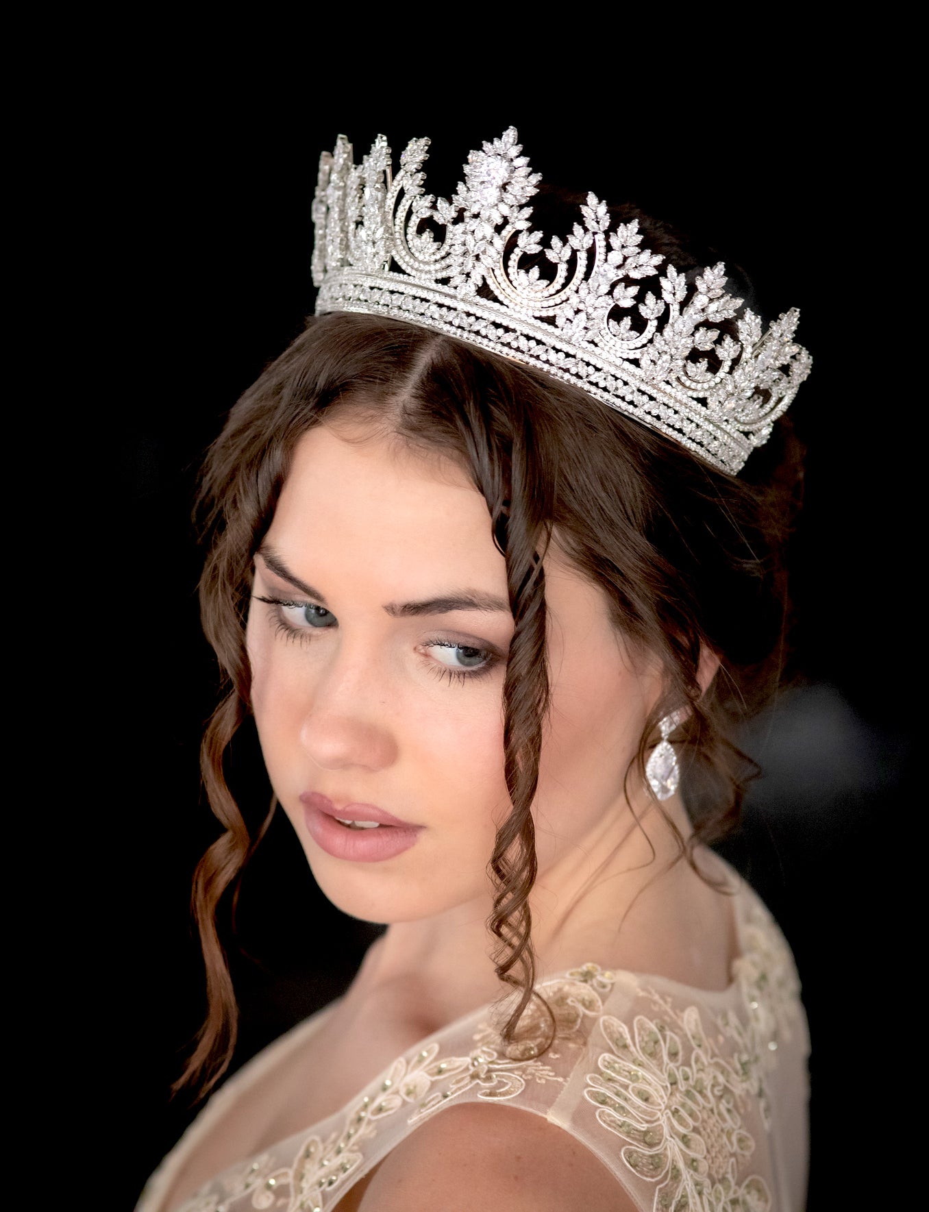 swarovski crystal royal wedding crown