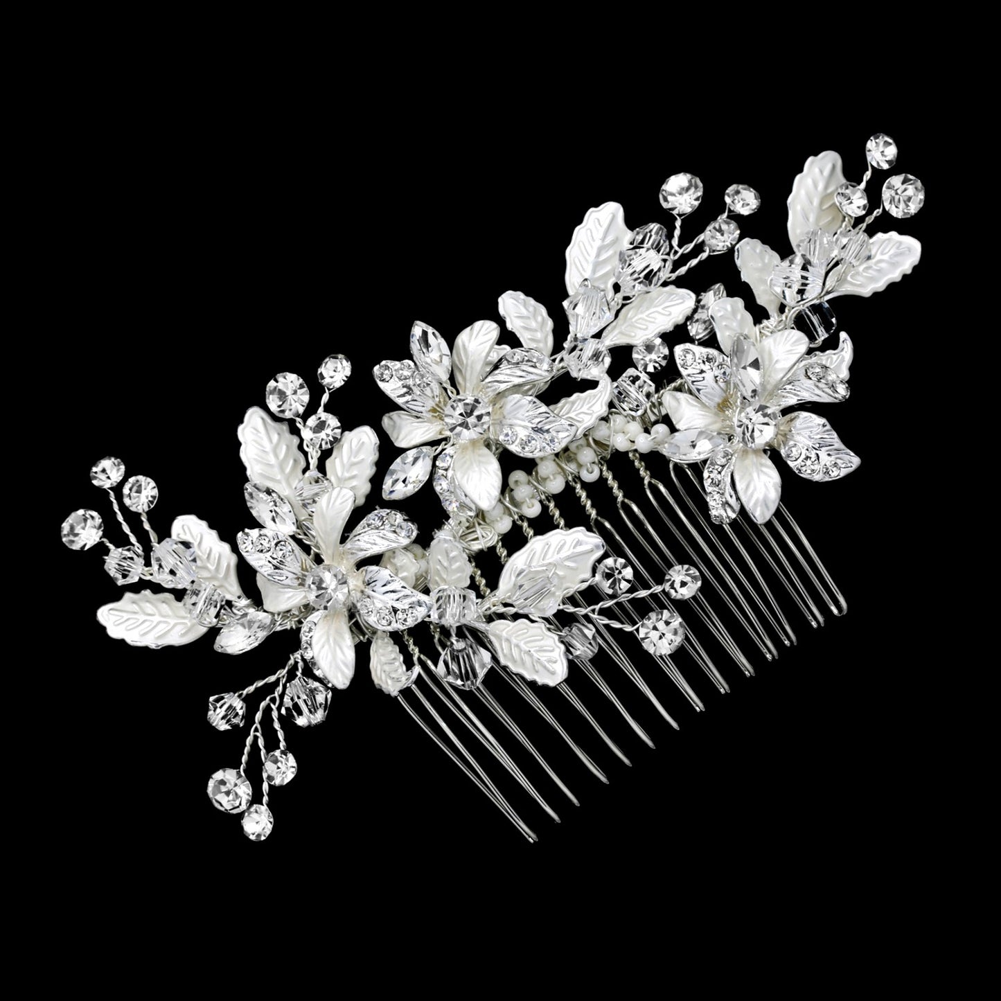 Adeline - Timeless Swarovski crystal wedding comb