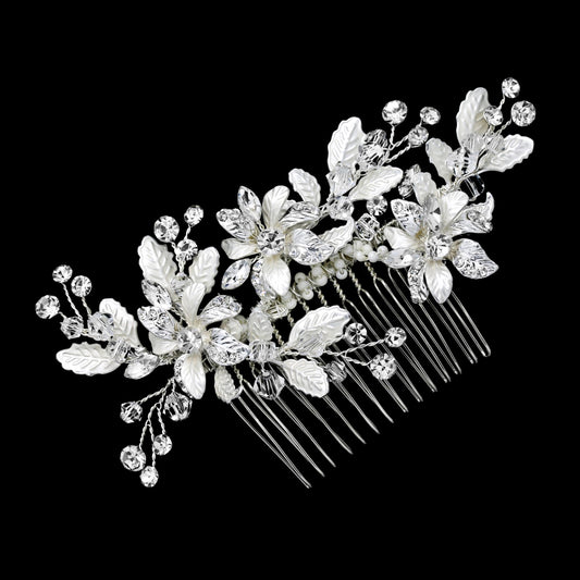 Adeline - Timeless Swarovski crystal wedding comb